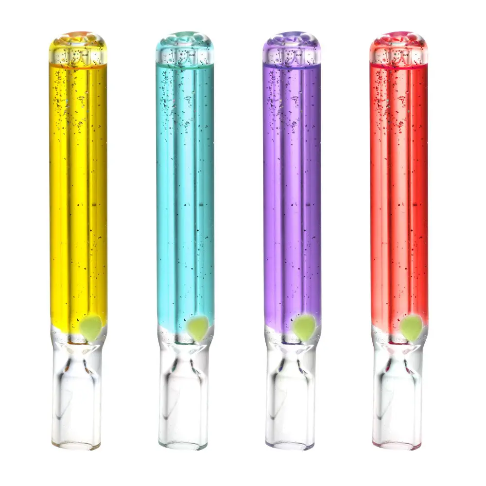 Glass Taster Bat W/ Freezable Glycerin - 4" / Colors Vary 1