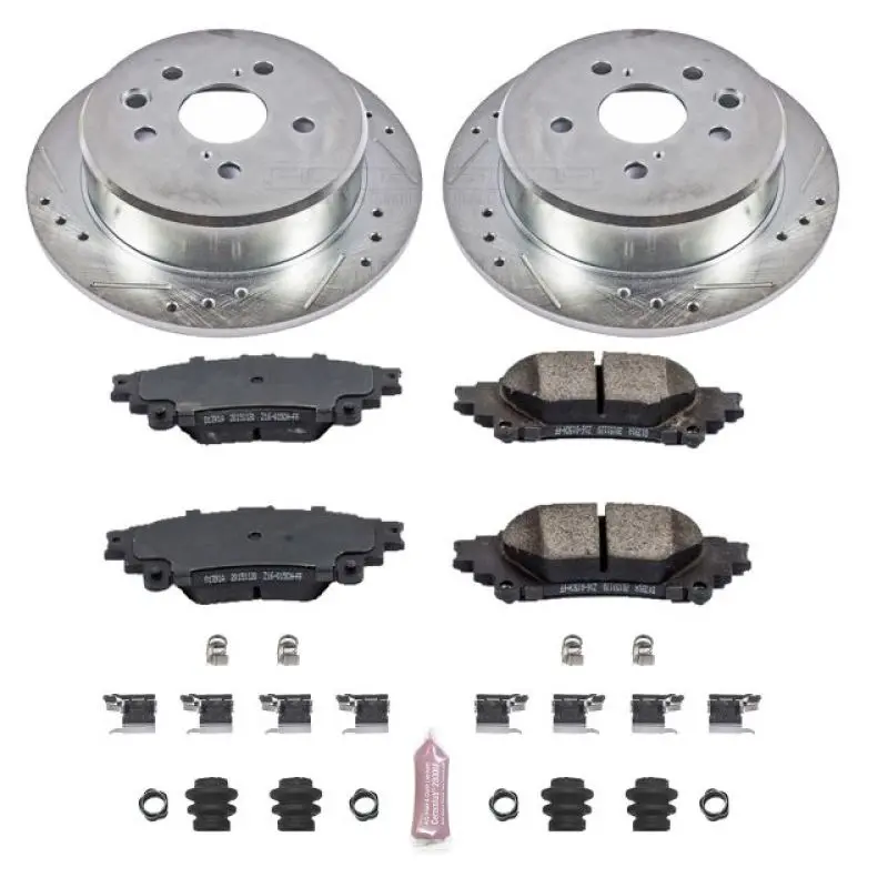 Power Stop 14-15 Lexus Is250 Rear Z23 Evolution Sport Brake Kit 1