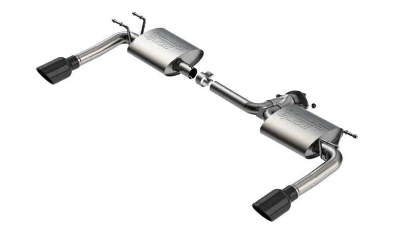 Borla 19-23 Mazda 3 Na / 21-23 Mazda 3 Turbo S-Type Axle Back Exhaust W/ 4In Black Tips 1