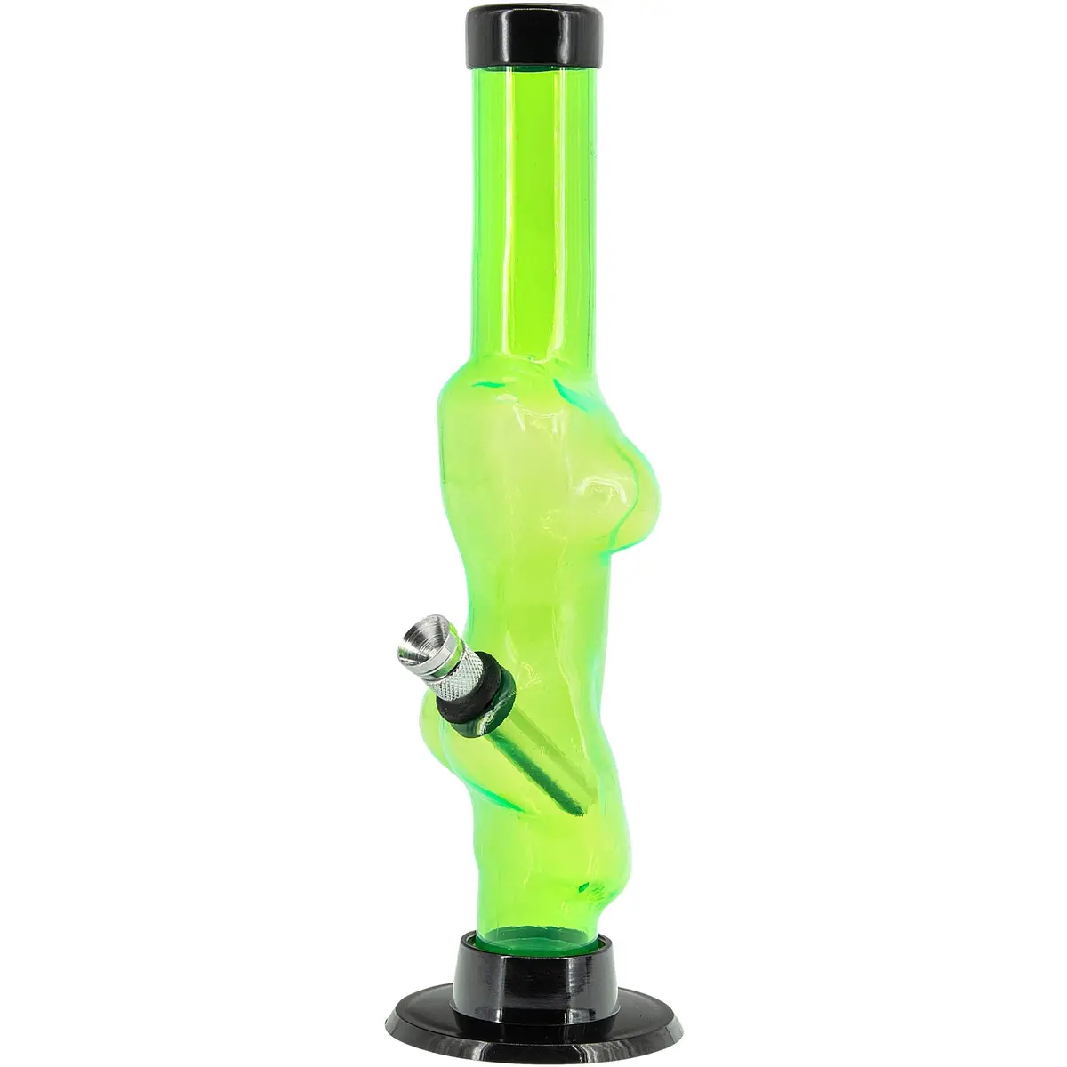 Acrylic Lady Contour Bong 8"  - Multiple Colors 7