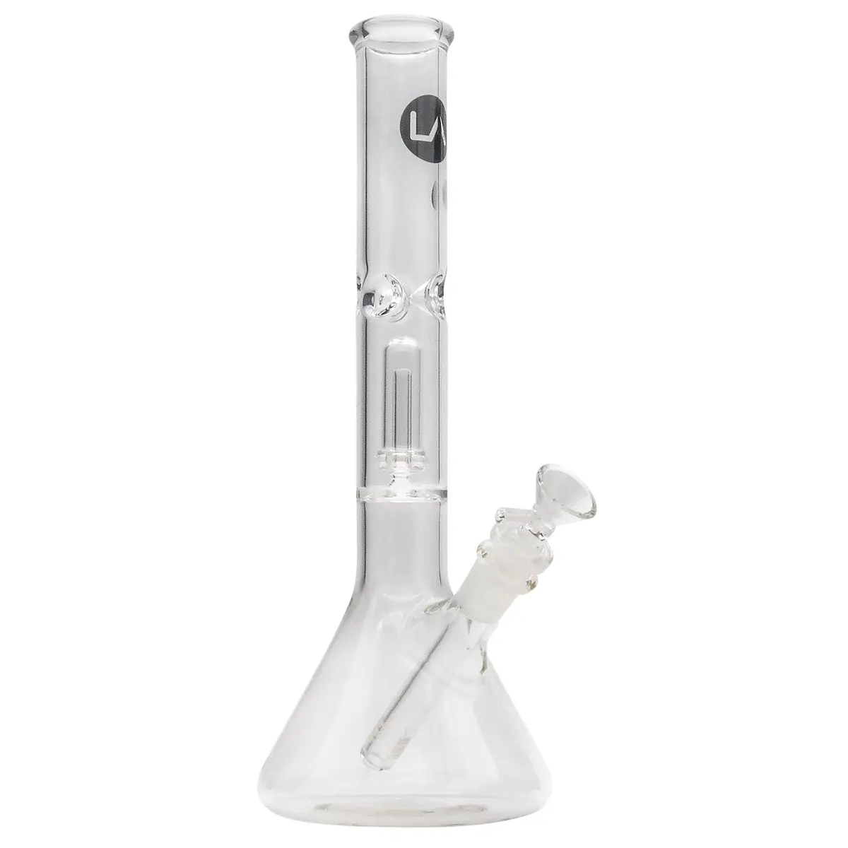 La Pipes Single Or Double Showerhead Perc Beaker Bong 1
