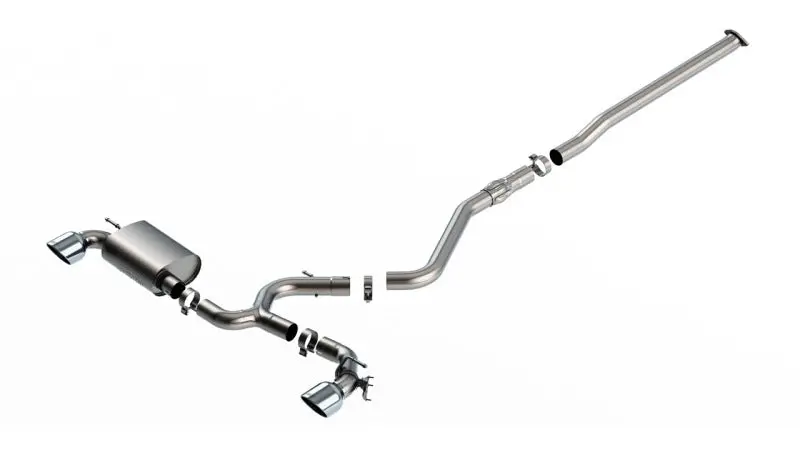 Borla 22-23 Hyundai Kona N 2.0L 4 Cyl. Turbo At/Mt Atak Catback Exhaust Bright Chrome 1