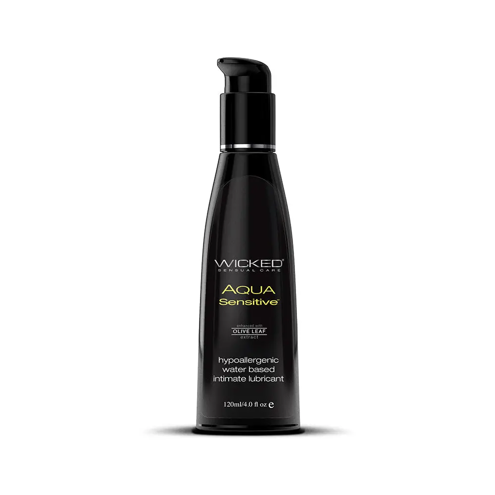 Wicked Aqua Sensitive Water-Based Lubricant 4 Oz. 1