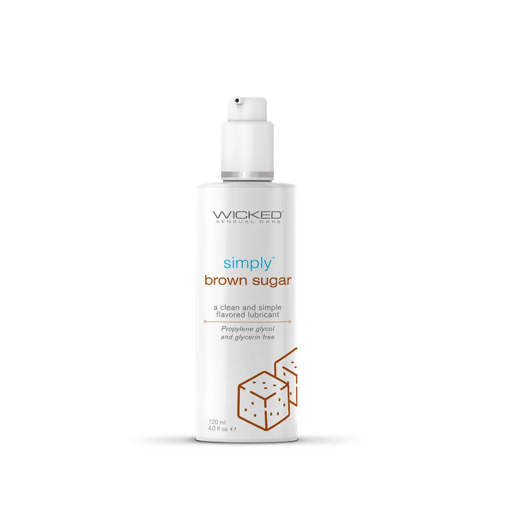 Simply Brown Sugar Flavored Water Based Lubricant 4 Oz. 1