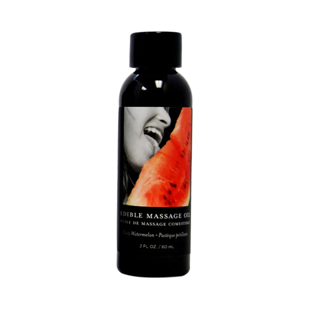 Earthly Body Edible Massage Lotion Watermelon 2 Oz. 1