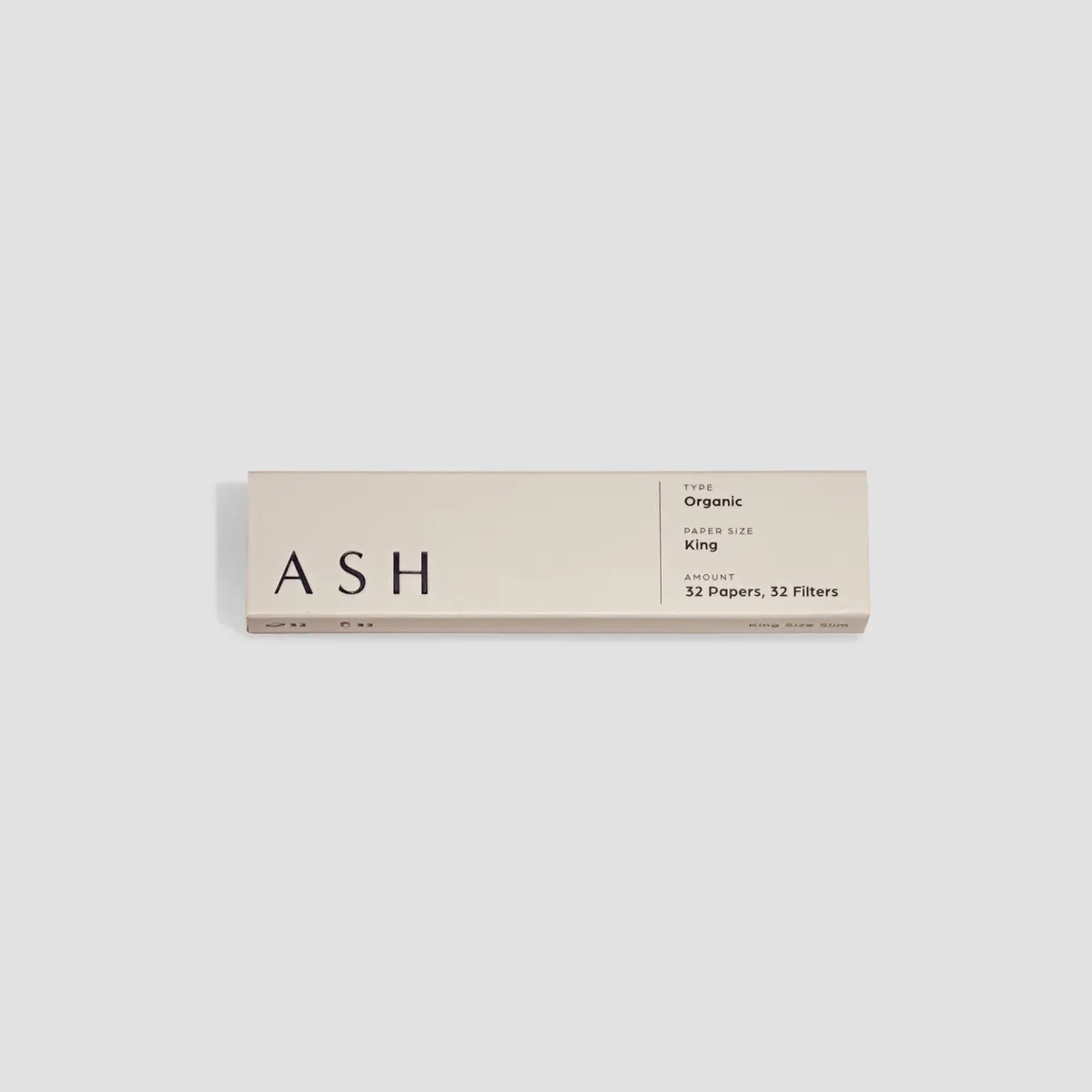 Ash Rolling Paper | King | Organic 1