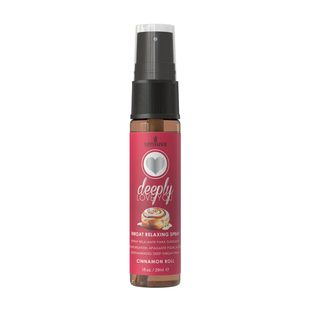 Sensuva Deeply Love You Throat Relaxing Spray Cinnamon Roll 1 Oz. Bottle 1