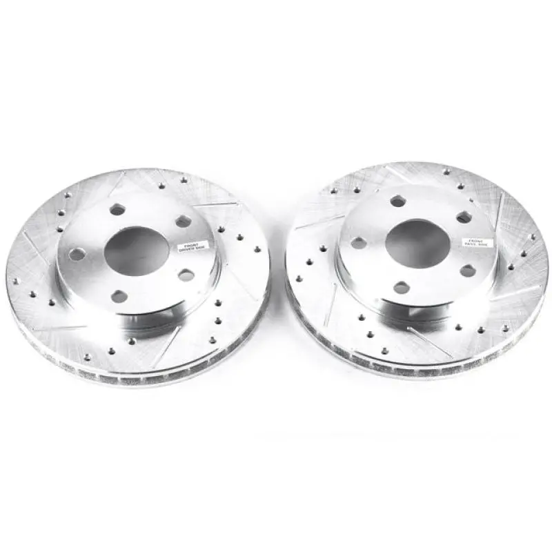 Power Stop 91-95 Toyota Mr2 Front Evolution Drilled & Slotted Rotors - Pair 1