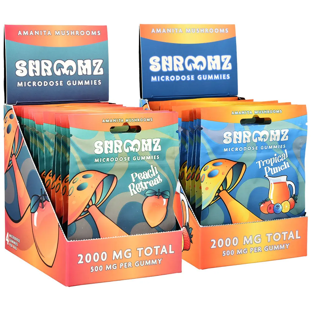 Shroomz Amanita Muscaria Psychedelic Gummy | 2000Mg | 4Pc | 12Pc Display 1
