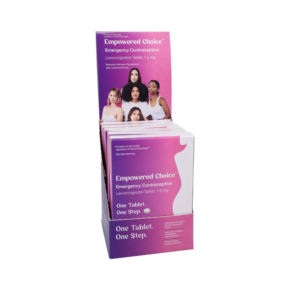 Versea Empowered Choice Emergency Contraception Single Levonorgestrel 1.5 Mg Tablet 6-Unit Display 1