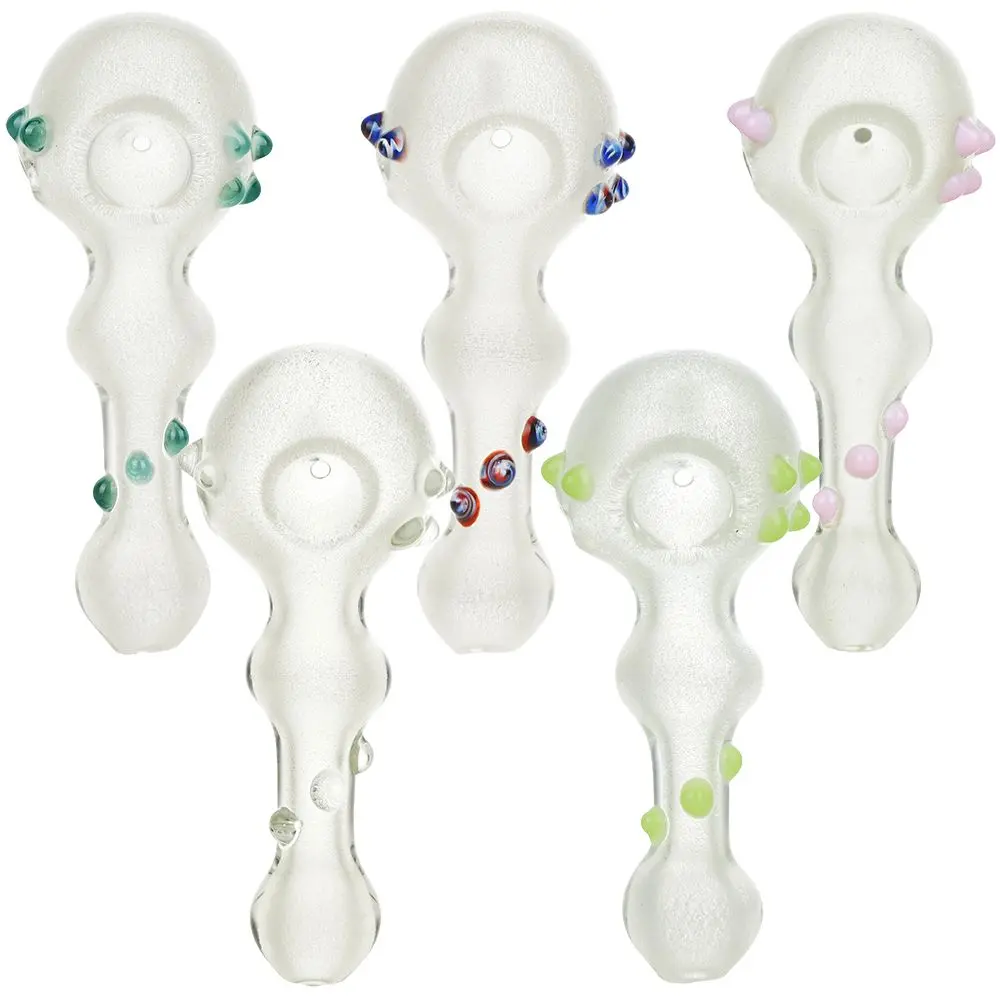 Inner Illumination Glow In The Dark Spoon Pipe - 4.5" / Colors Vary 1