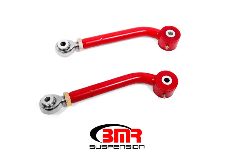 Bmr 08-17 Challenger Upper Trailing Arms W/ Single Adj. Poly/Rod Ends - Red 1