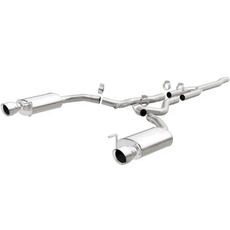 Magnaflow Cat Back, Ss, 2.5In, Street, Dual Split Polished 4.5In Tips 2015 Ford Mustang Ecoboost 1