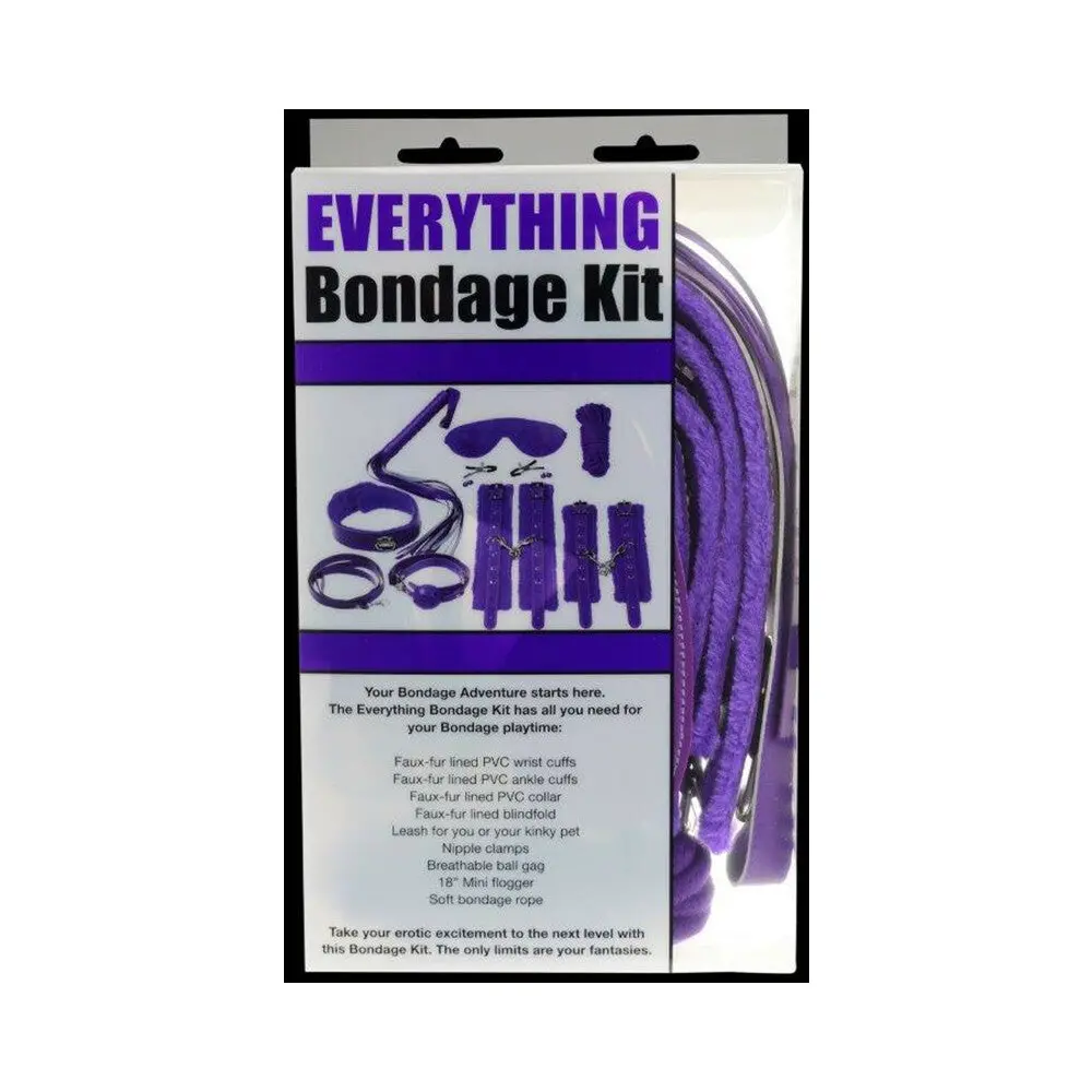 Ple'sur 12-Piece Everything Bondage Kit Purple 1