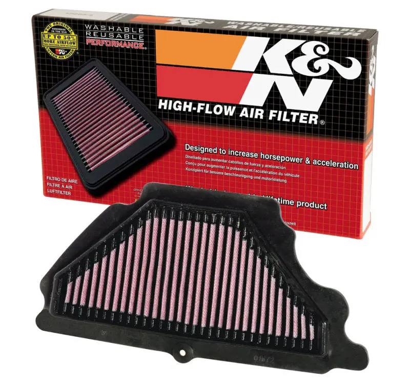 K&N 07-08 Kawasaki Zx6r Ninja Air Filter 1