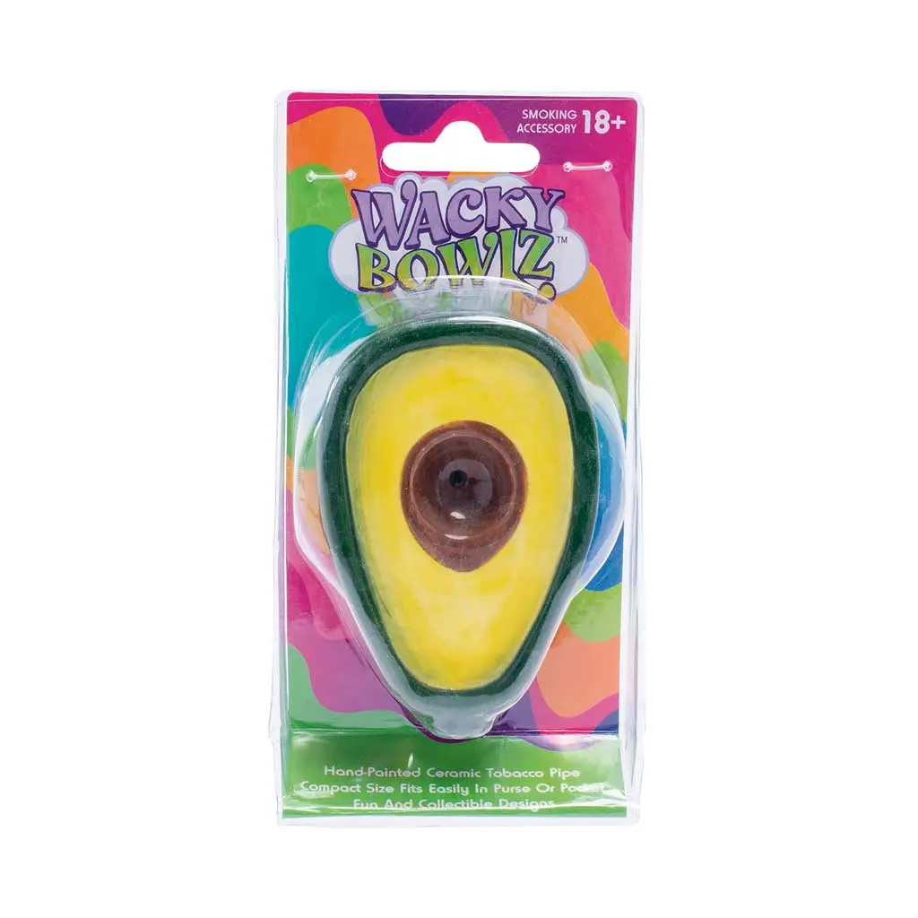 Avocado Ceramic Pipe - Wacky Bowlz 1