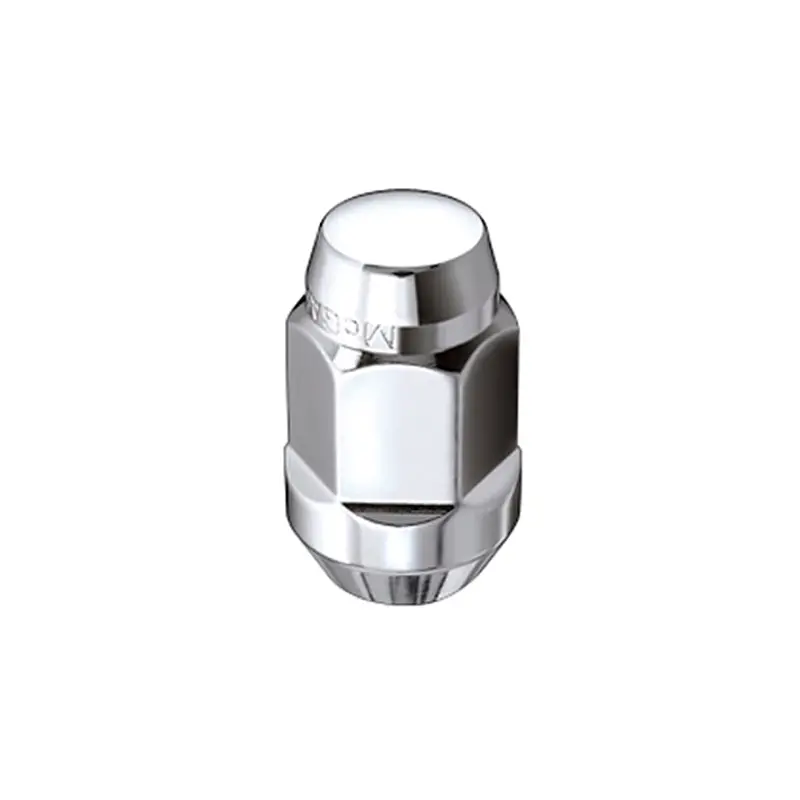 Mcgard Hex Lug Nut (Cone Seat Bulge Style) 1/2-20 / 3/4 Hex / 1.45In. Length (4-Pack) - Chrome 1