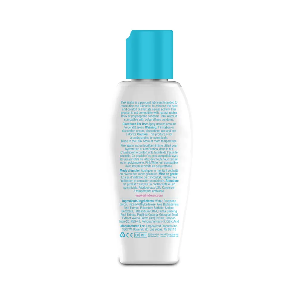 Pink Water Water-Based Lubricant 2.8 Oz. 2