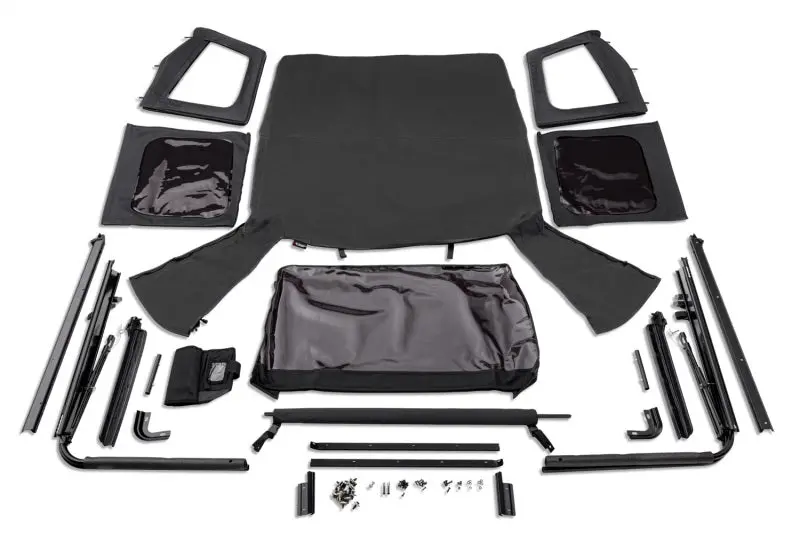 Rugged Ridge Complete Soft Top W/Black Frame 76-95 Jeep Wrangler Cj/Yj 1