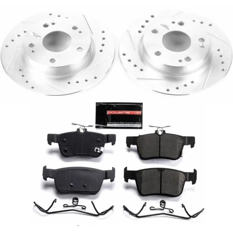 Power Stop 16-19 Honda Civic Rear Z23 Evolution Sport Brake Kit 1