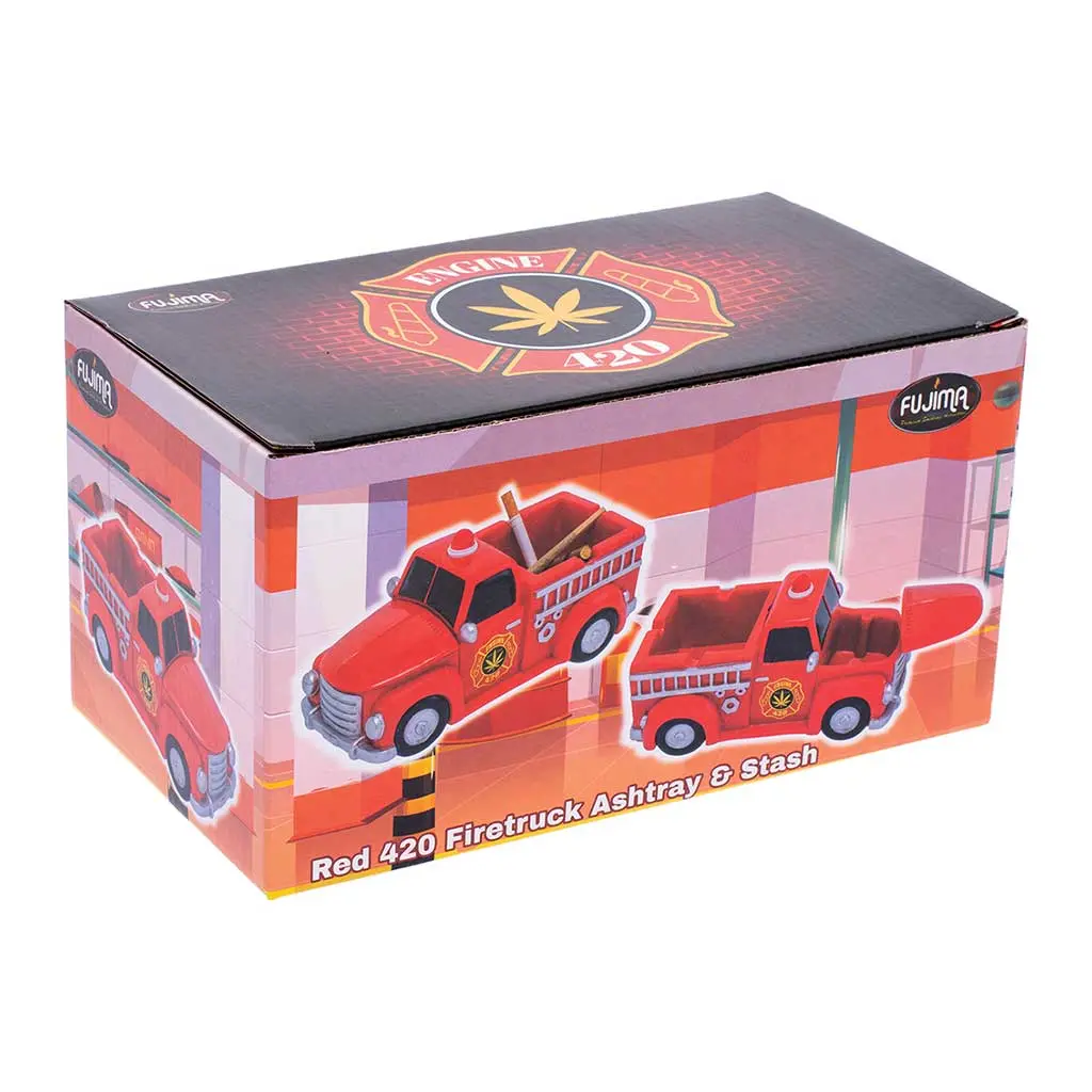 Red 420 Light-Up Firetruck Ashtray & Stash 1