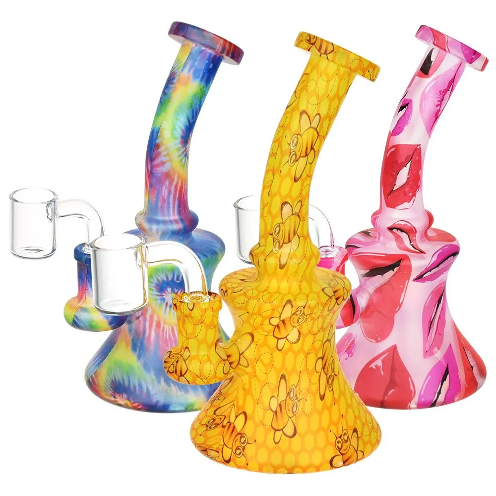 Bohemian Blend Bell Glass Dab Rig - 6.75" / 14Mm F 1