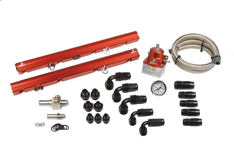 Aeromotive 5.0 Liter Ford Street Billet Fuel Rail System (Ford 5.0 86-98) 5/8In I.D. 1