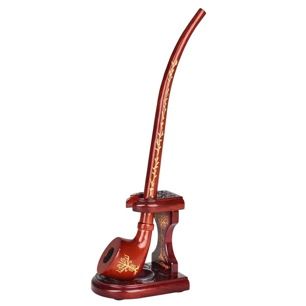 Pulsar Shire Pipes X Lotr Rivendell Pipe & Middle-Earth Pipe Stand Bundle - 12.75" 1