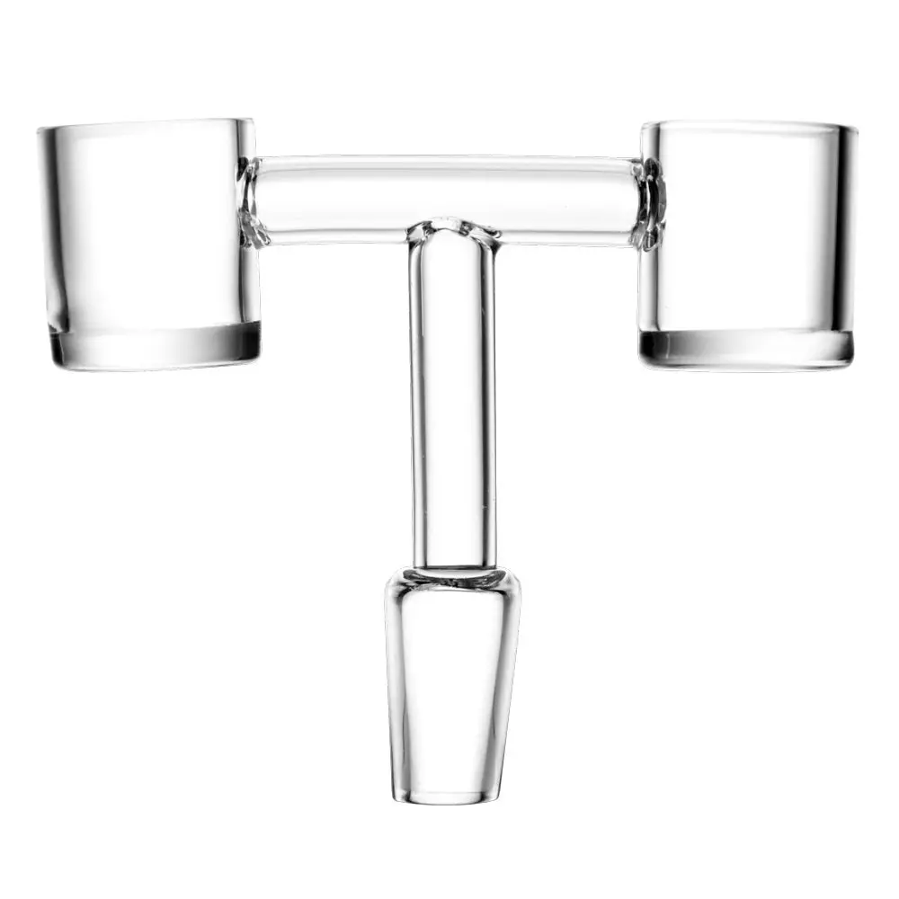 Double Barrel Quartz Banger - 14Mm Male 1