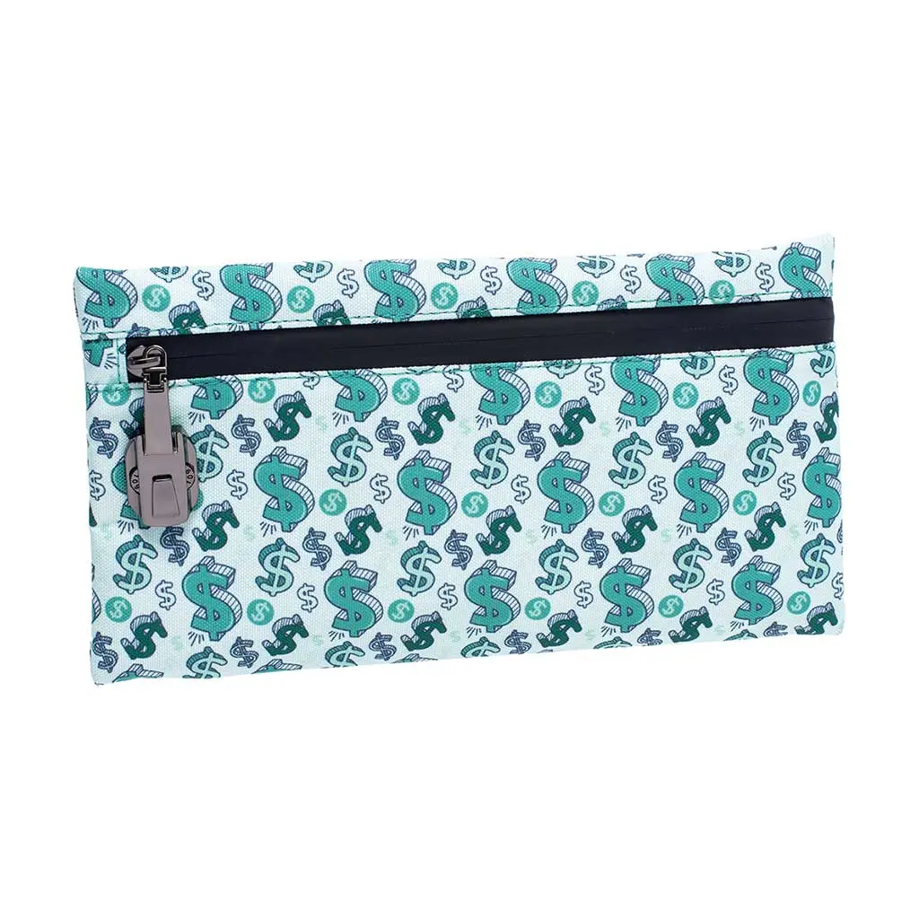 11In X 6In Smellproof Pouch - Dollar Signs $ 1