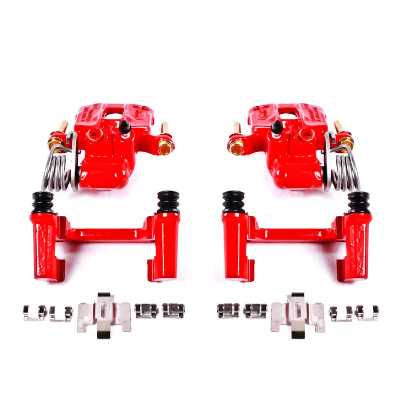 Power Stop 94-04 Ford Mustang Rear Red Calipers W/Brackets - Pair 1