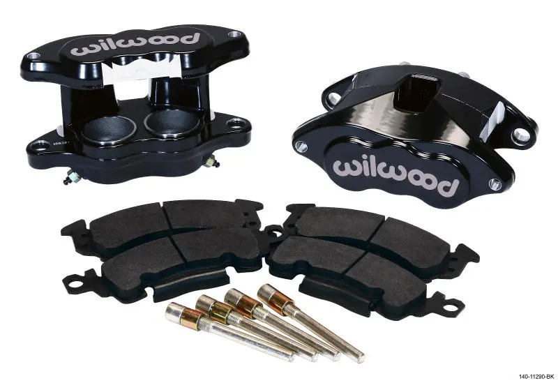 Wilwood D52 Front Caliper Kit - Black Pwdr 2.00 / 2.00In Piston 1.28In Rotor 1