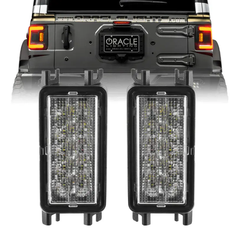 Oracle 2018+ Jeep Wrangler Jl Dual Function Reverse Led Flush Taillight - Amber/White See Warranty 1