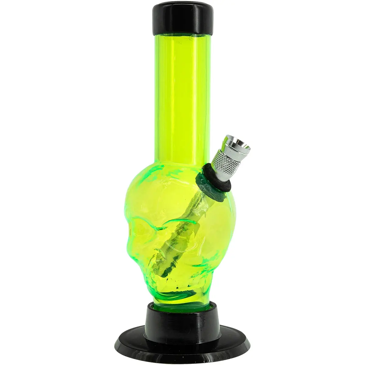 Mini Alien Head Acrylic Bong - 6" Tall 1