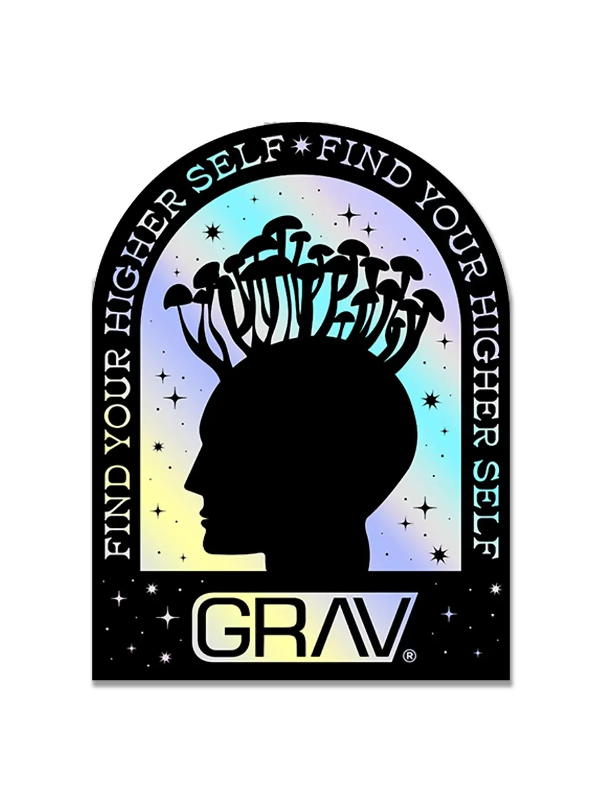 Grav® Hologram Sticker - Pack Of 5 1