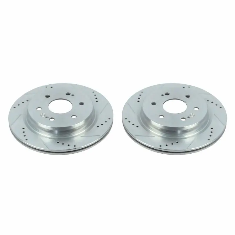 Power Stop 19-20 Chevrolet Silverado 1500 Rear Evolution Drilled & Slotted Rotors - Pair 1