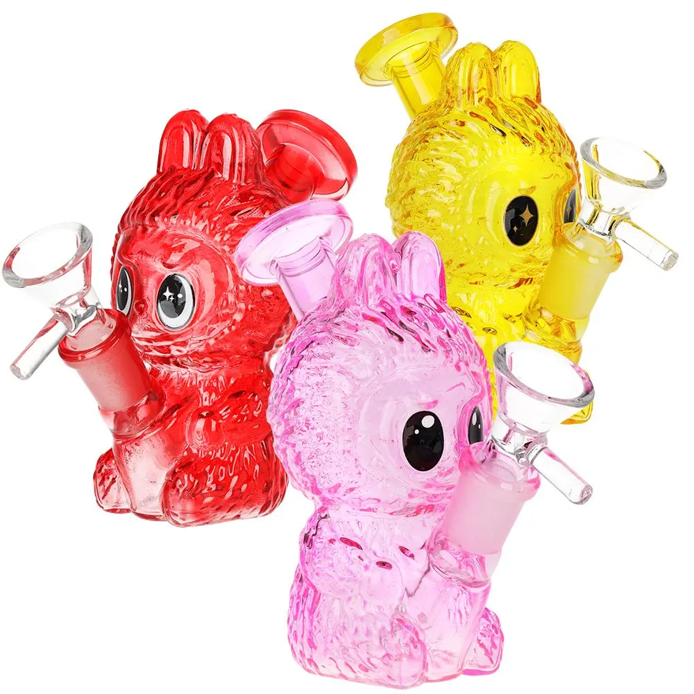 Funny Animal Glass Mini Water Pipe - 4.5" / 14Mm F / Colors Vary 1