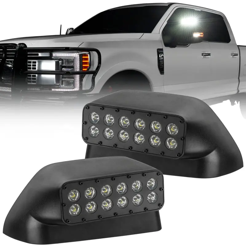Oracle Lighting 17-22 Ford Super Duty Led Off-Road Side Mirror Ditch Lights See Warranty 1