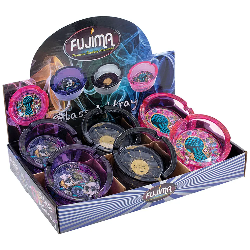 Fujima Psychic Depths Glass Ashtray - 3.5" / 6Pcs 1