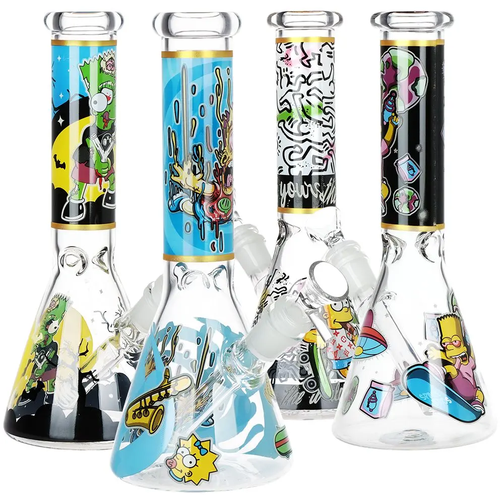 Don't Have A Cow Beaker Glass Water Pipe - 10" / 14Mm F / Designs Vary 1