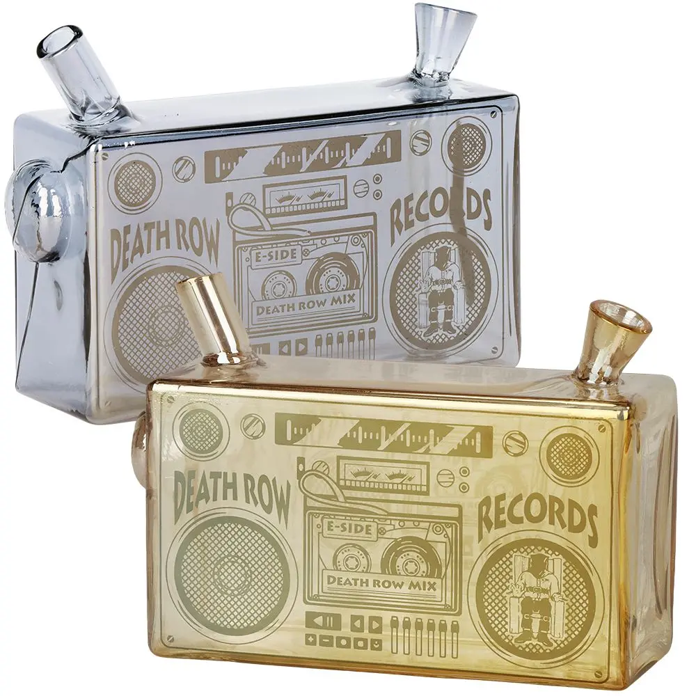 Death Row Records Boom Box Glass Blunt Bubbler | 5" 1