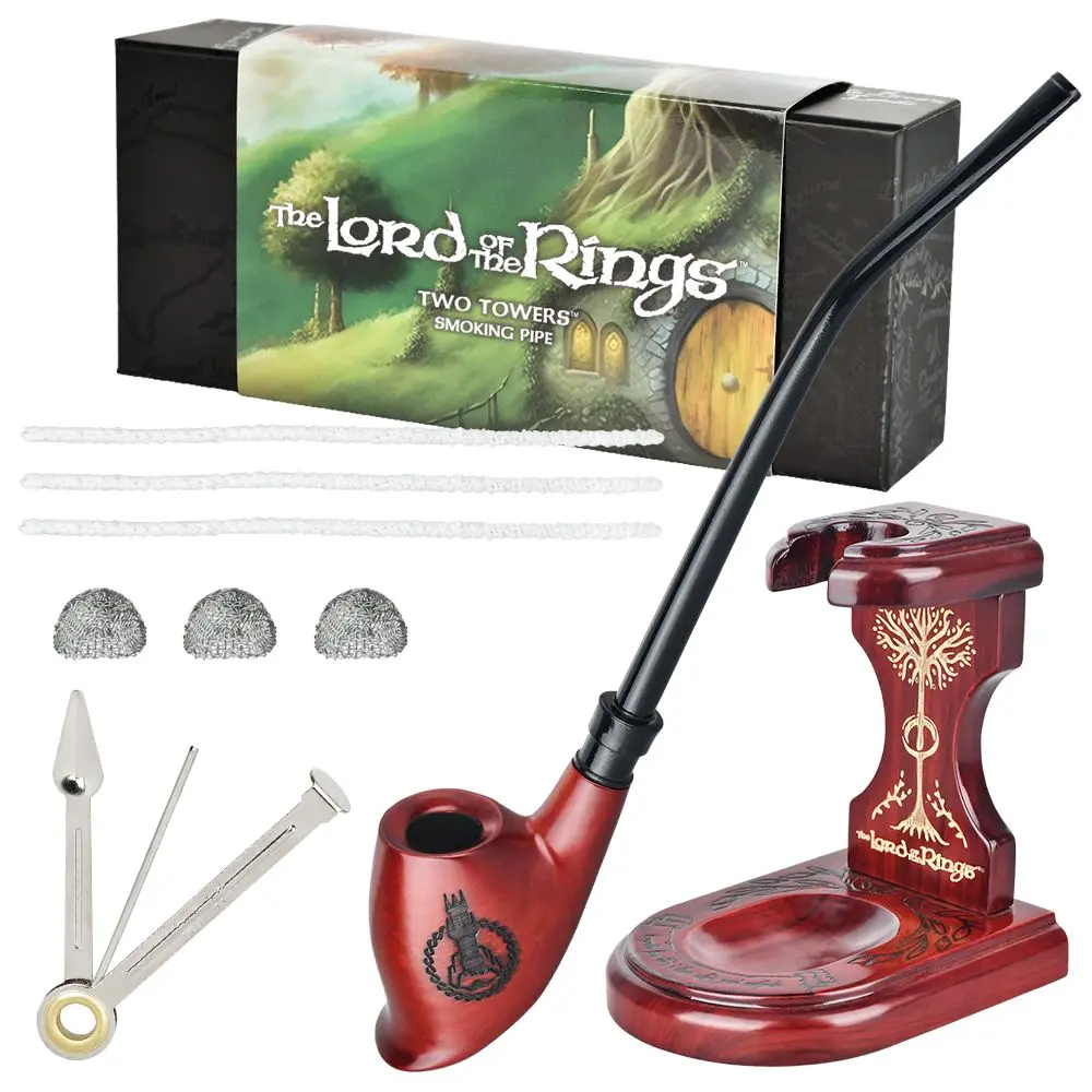 Pulsar Shire Pipes X Lotr Two Towers Pipe & Middle-Earth Pipe Stand Bundle - 12" 2