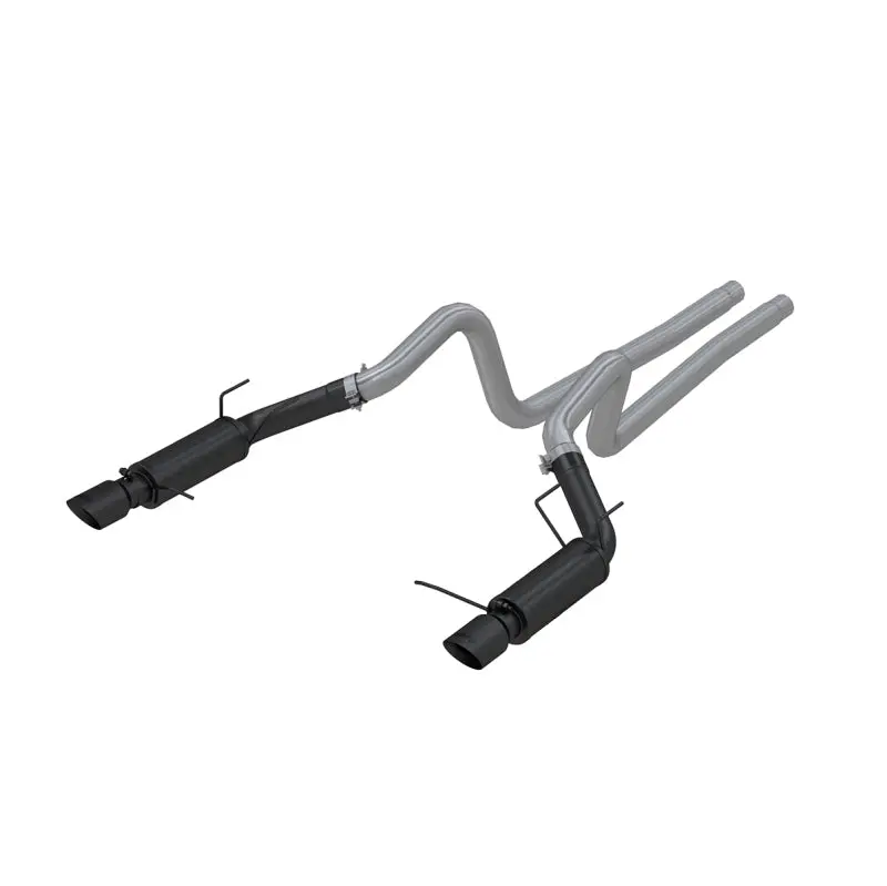 Mbrp 11-14 Ford Mustang Gt 5.0L 3In Cat Back Dual Split Rear Race Version 4In Tips - Black 1