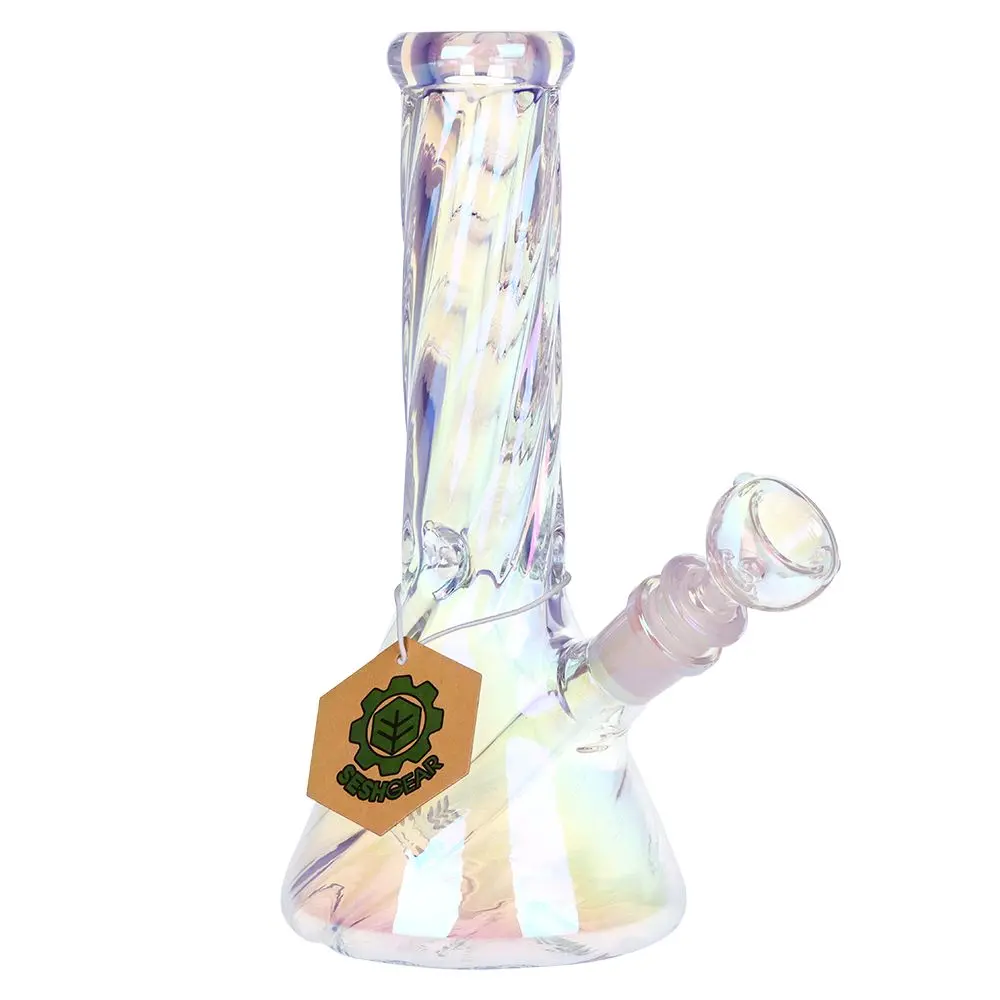 Seshgear Positive Twist Beaker Glass Water Pipe - 8.5" / 14Mm F 1