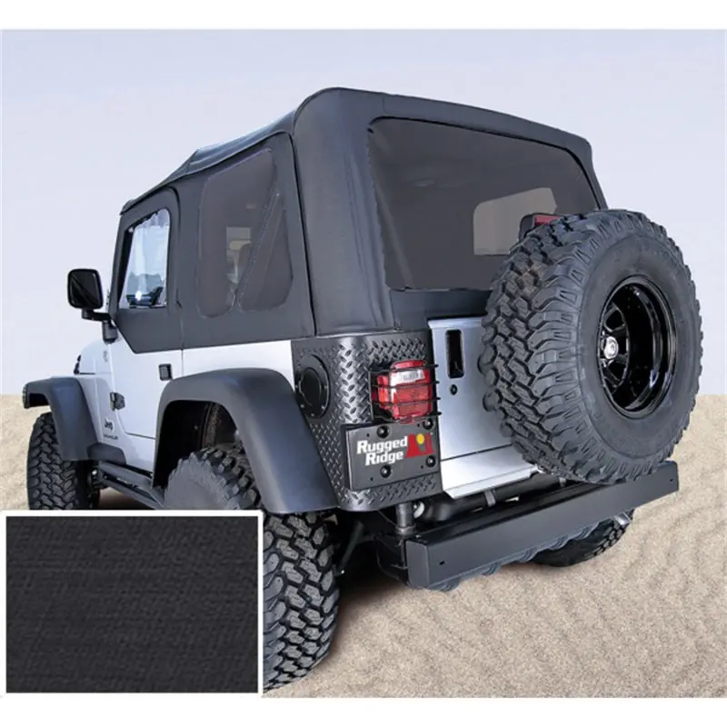 Rugged Ridge S-Top No Door Skins Black Tinted Windows 03-06 Wrang 1
