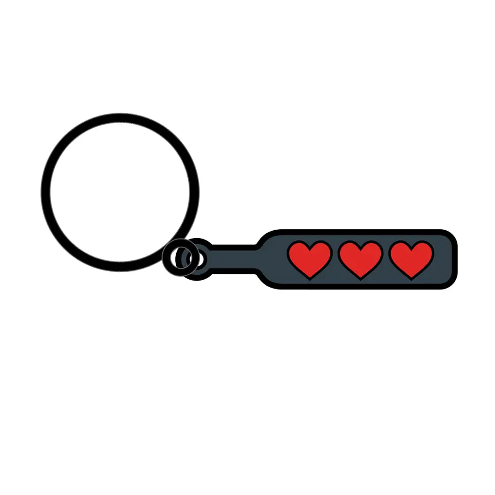 Sex Toy Keychain Hearts Paddle 2