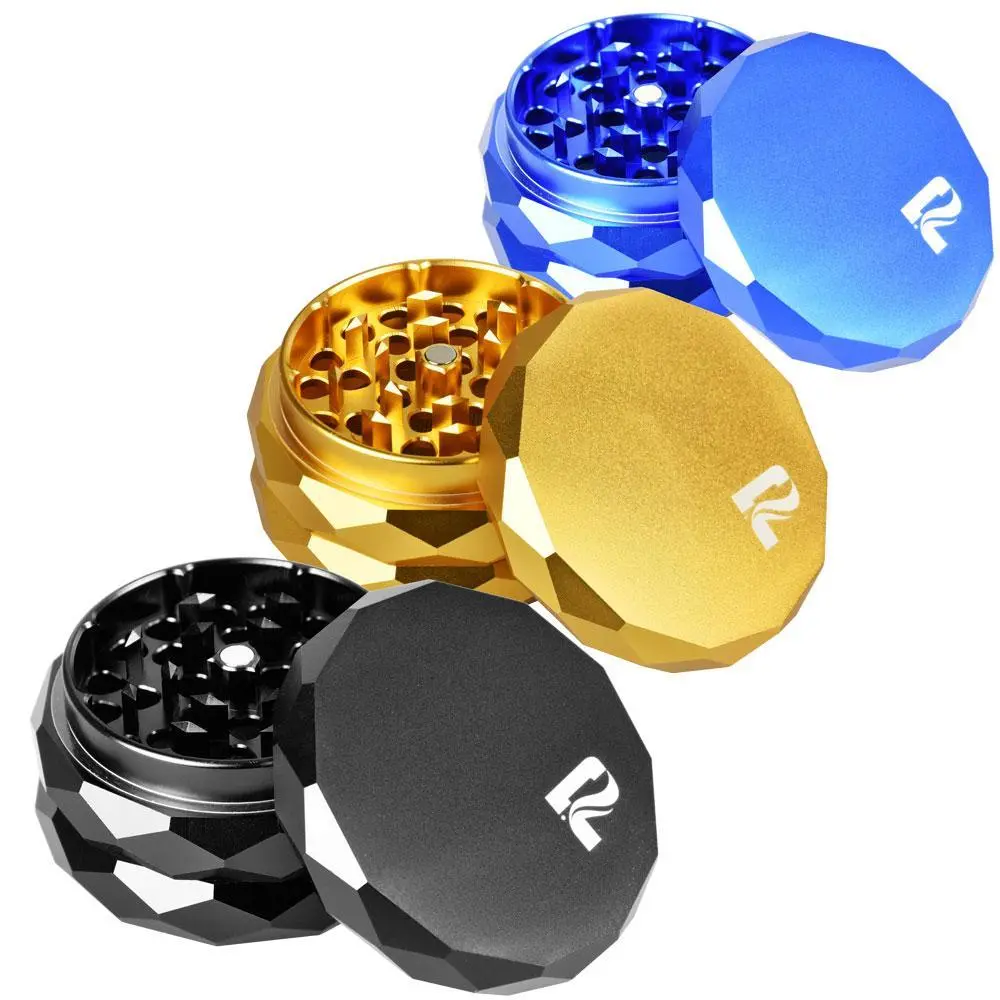 Pulsar Diamond Faceted Aluminum Herb Grinder 1