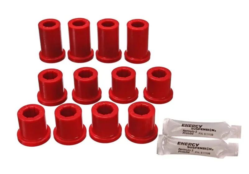 Energy Suspension 84-85 Toyota 4Runner 2 & 4Wd Red Front Leaf Spring Bushing Set 1
