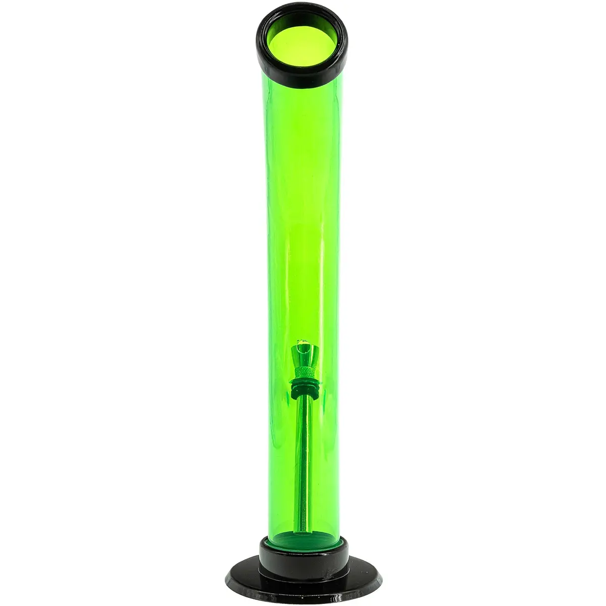 Acrylic Curved Tube Bong 10'' 1