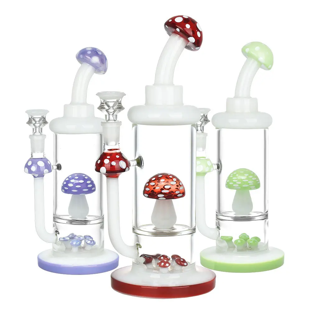 Agaricus Invasion Water Pipe - 11"/14Mm F/Colors Vary 1